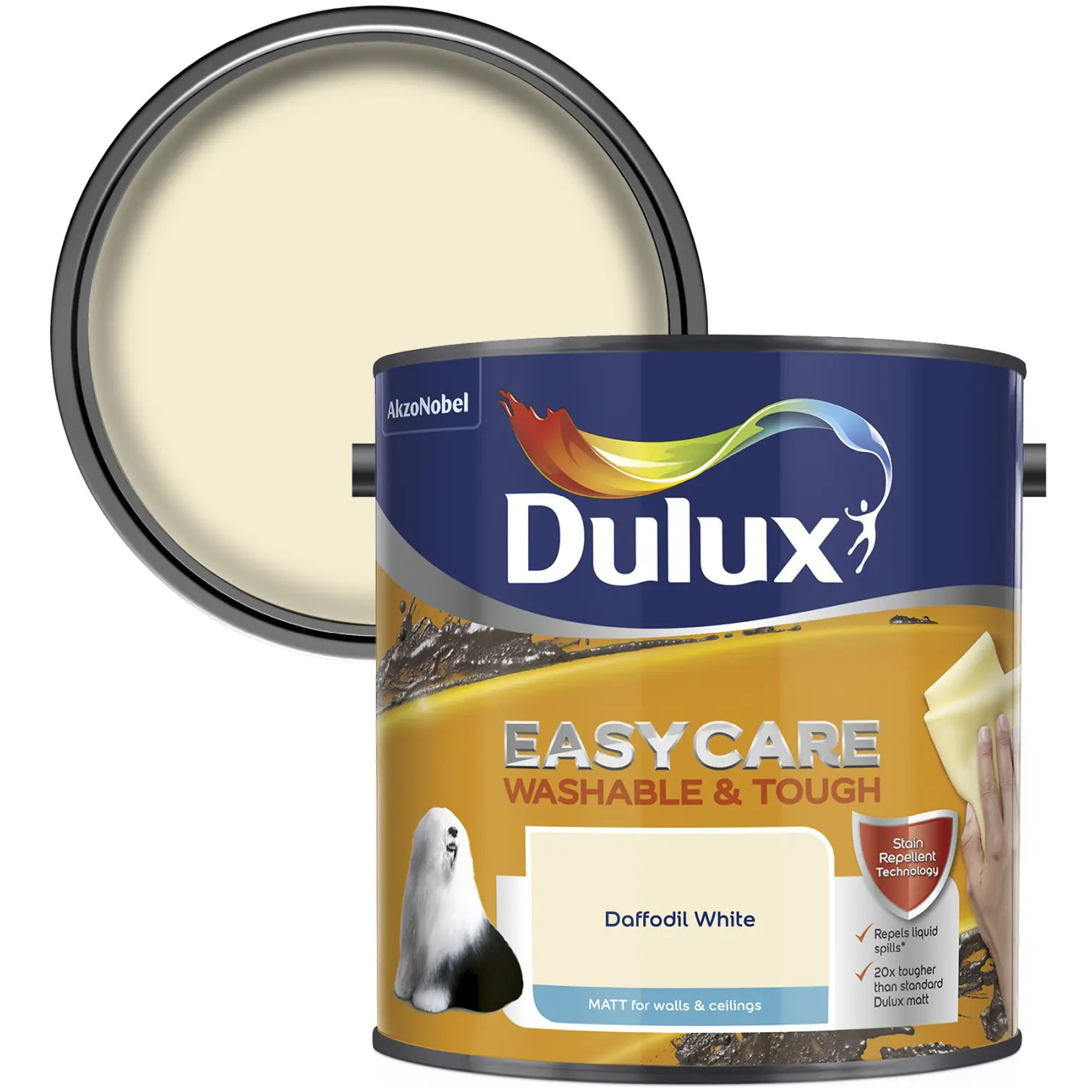 Dulux Easycare  Matt Daffodil White 2.5L