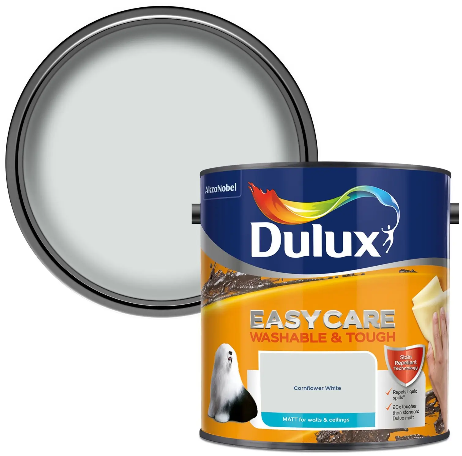 Dulux Easycare Cornflower White 2.5L