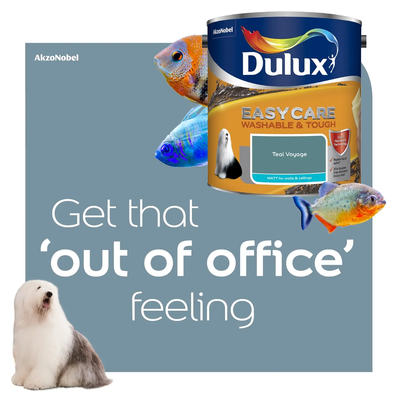 Dulux Easycare Teal Voyage 2.5L