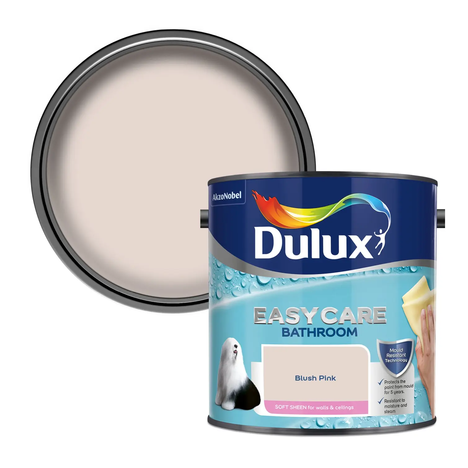 Dulux Easycare Bathroom Blush Pink 2.5L