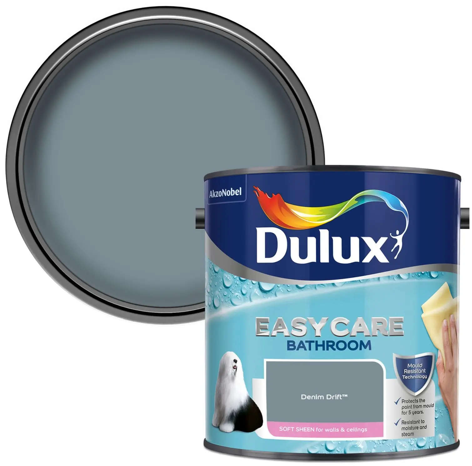 Dulux Easycare Bathroom Denim Drift 2.5L