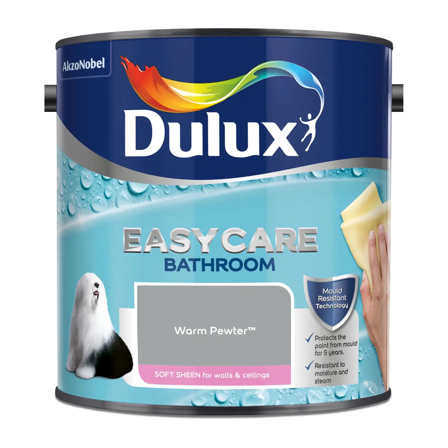 Dulux Easycare Bathroom Warm Pewter 2.5L