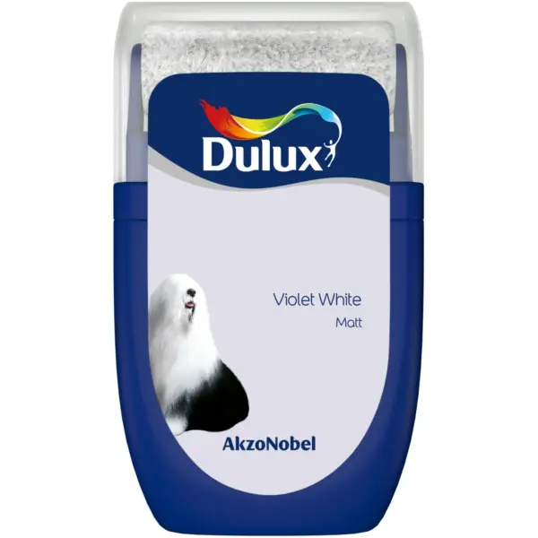 Dulux Tester Violet White Matt 30ml