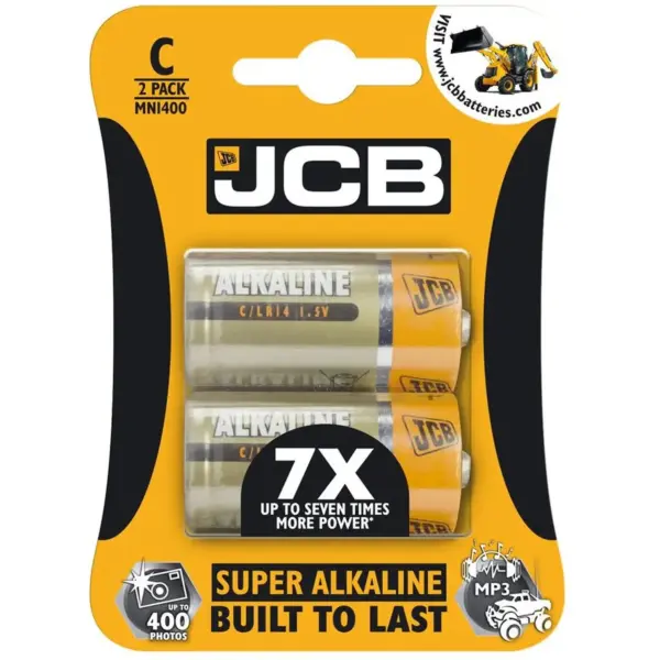 DUR0232 JCB C Alkaline Batteries pk2
