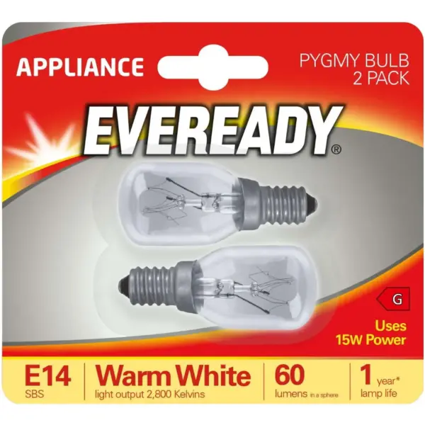 DUR0824 Eveready 15w Pygmy Clear SES pack of 2