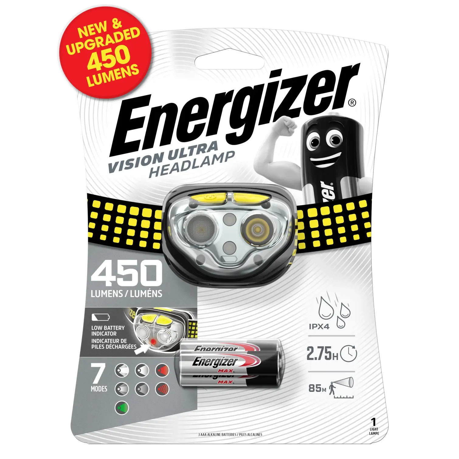 Energizer Vision Headlight 450 Lumens