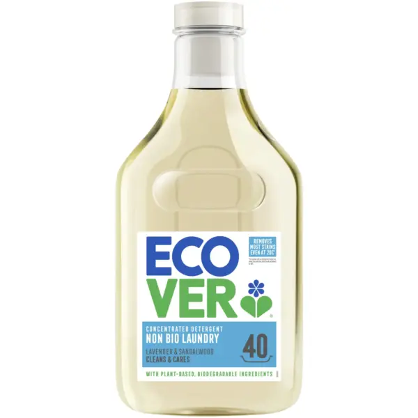 Ecover Laundry Liquid Non Bio 1.43Ltr Concentrated 40 Washes