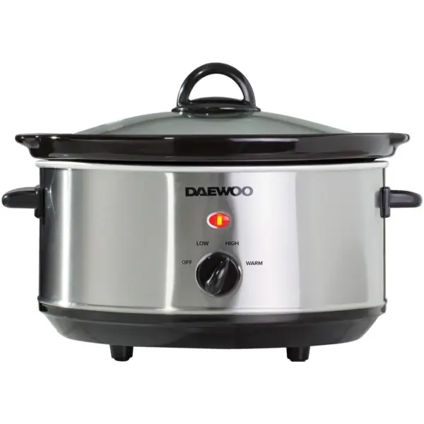 Daewoo Slow Cooker Stainless Steel 3.5Ltr