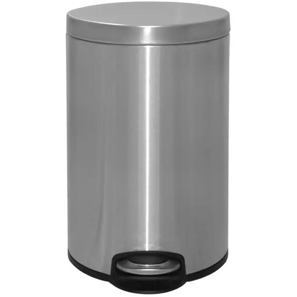 EKO0031 Eko Pedal Bin Stainless Steel Matt Finish Soft Close Lid 12 Litre Capacity