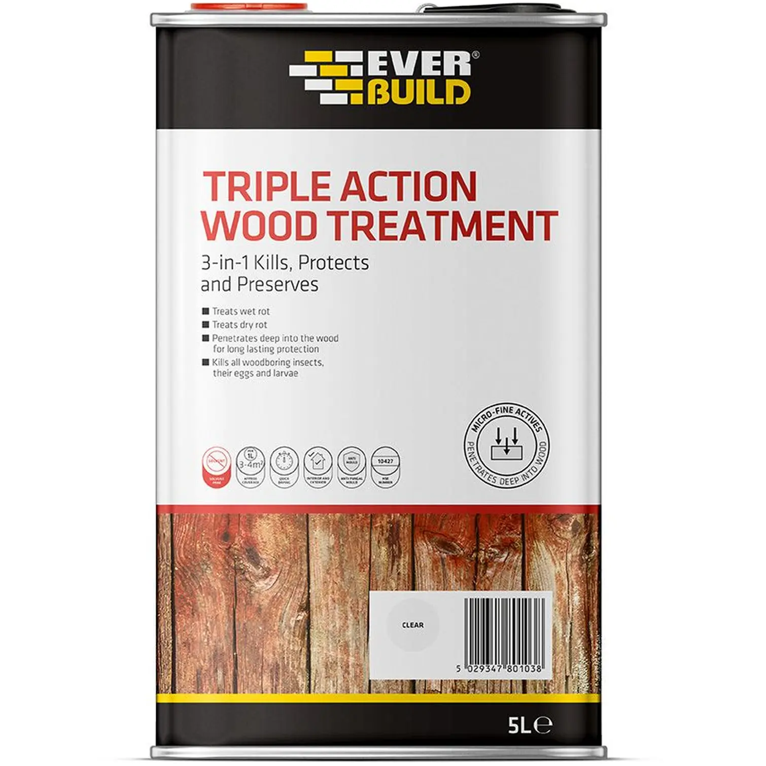 Everbuild Triple Action Wood Treatment for rot and woodworm Ayrshire