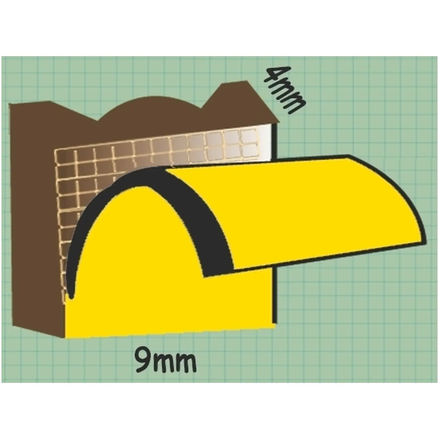 Exitex E Strip 5m Brown