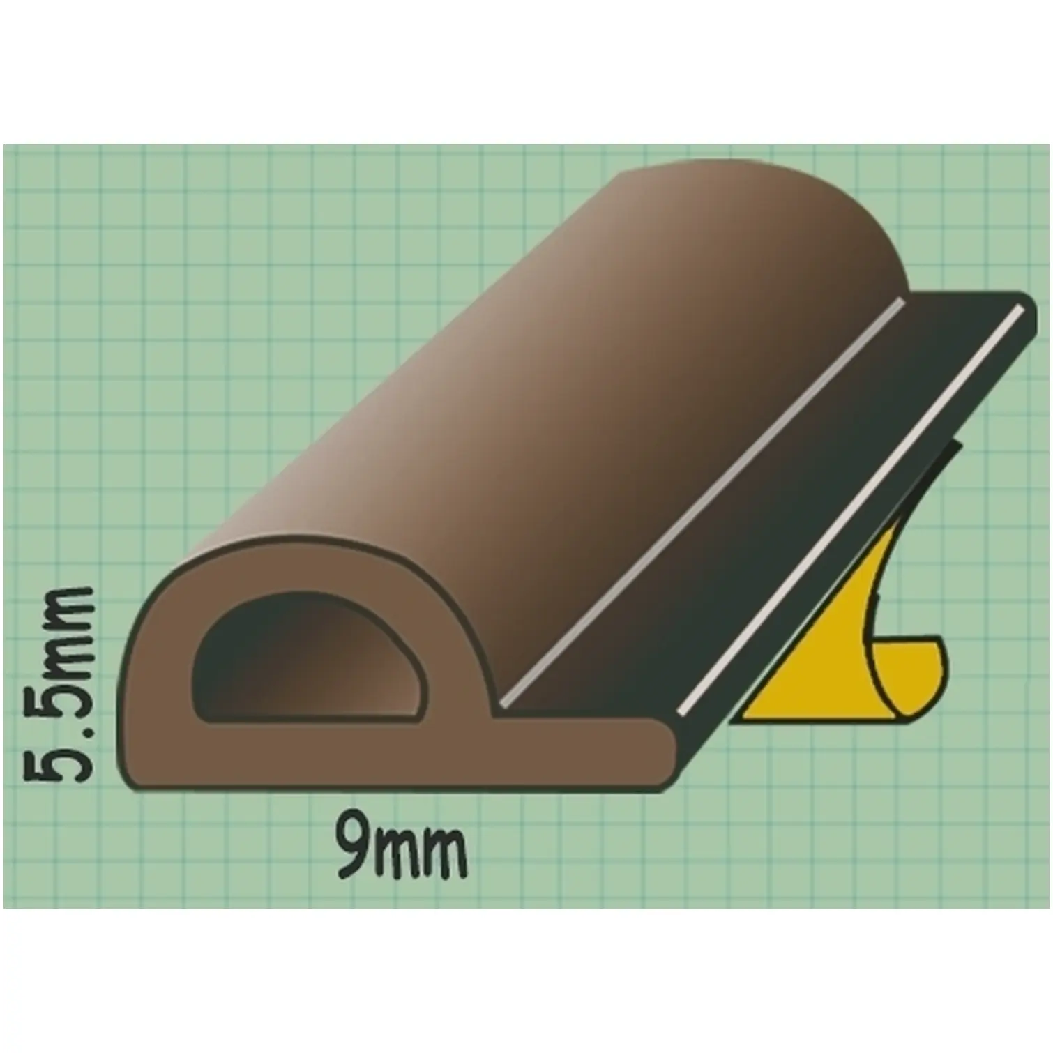 Exitex P Strip 5m White for filling and sealing gaps UK