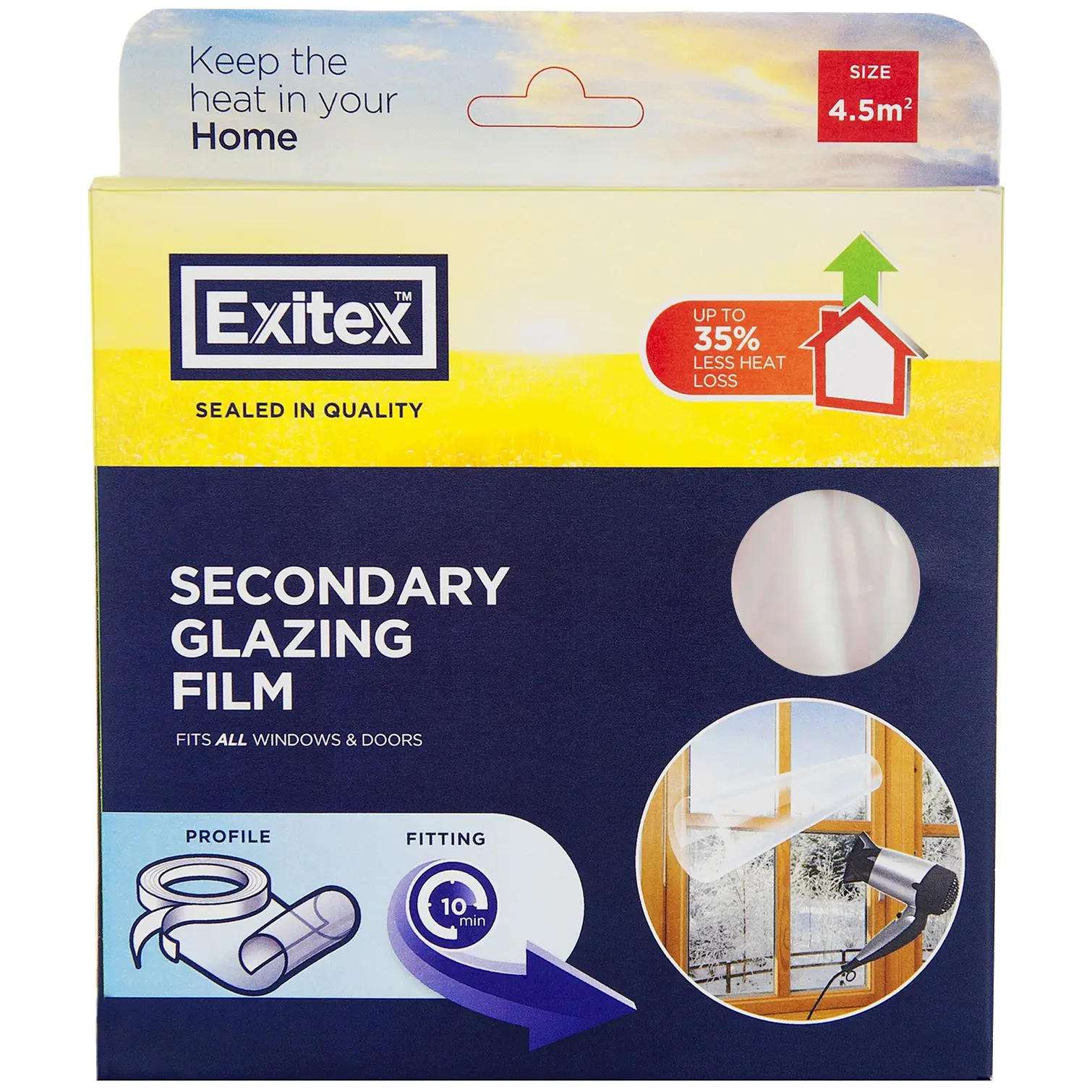 Exitex 4.5sq Window Seal Film & Tape