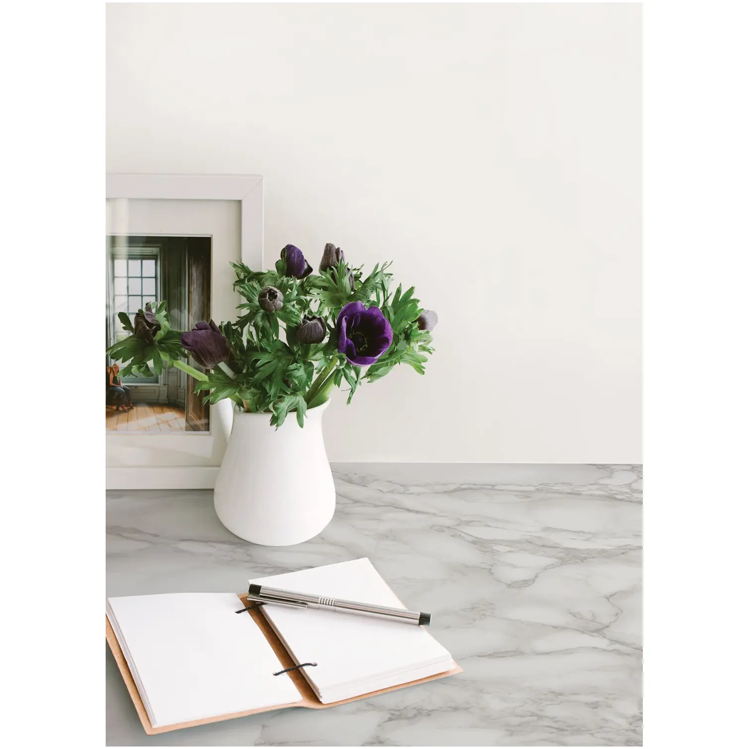 Fablon Marble White Self Adhesive 2m x 67.5cm