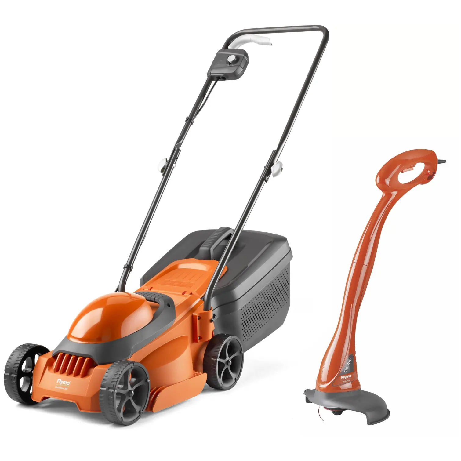 Flymo SimpliMow 300 Rotary Lawnmower & Mini Trim Grass Trimmer Corded Kit