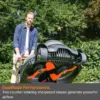 Flymo Ultra Mow Duo 460 Cordless Lawn Mower With Battery Kit
