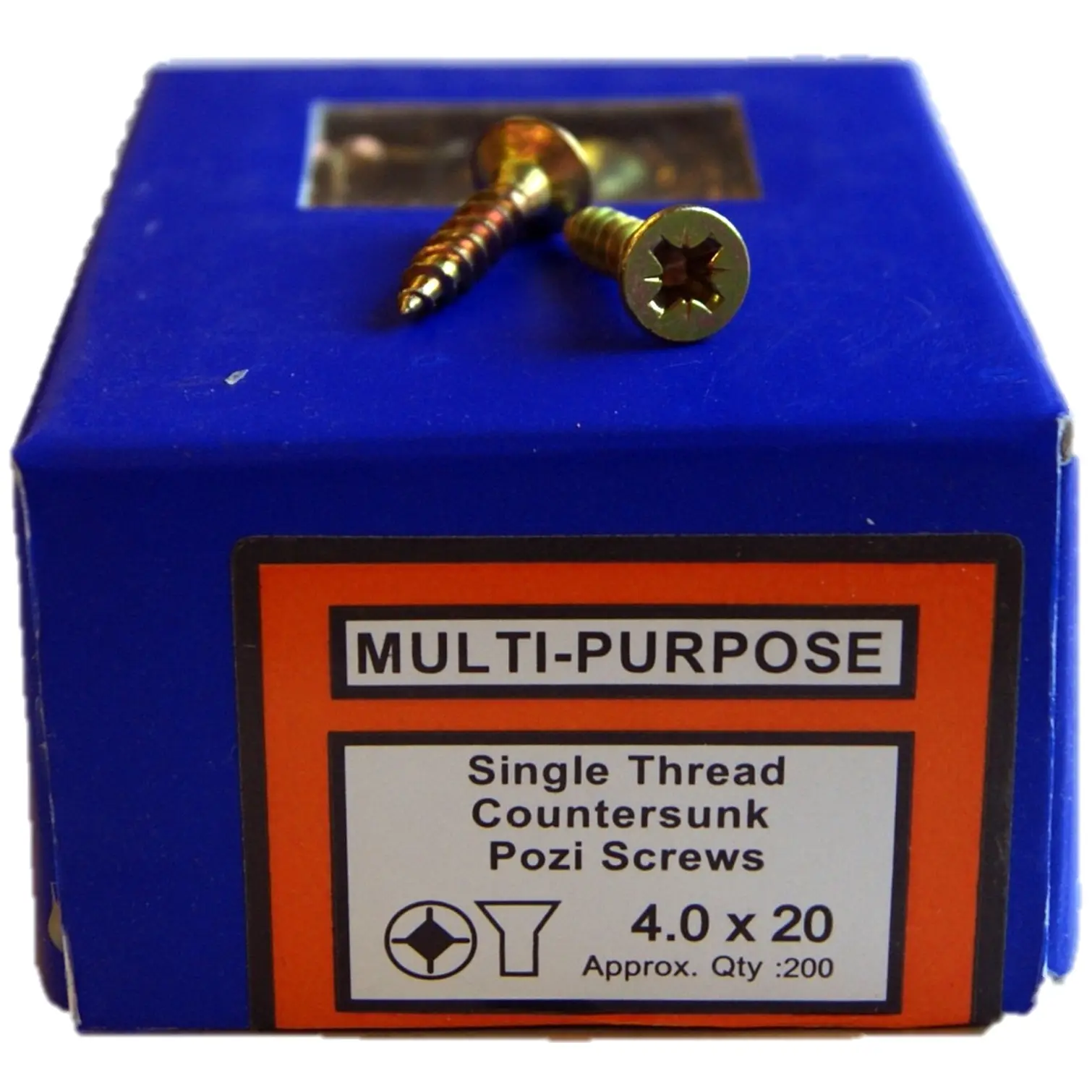 4 x 20mm CSK Head Pozi YZP