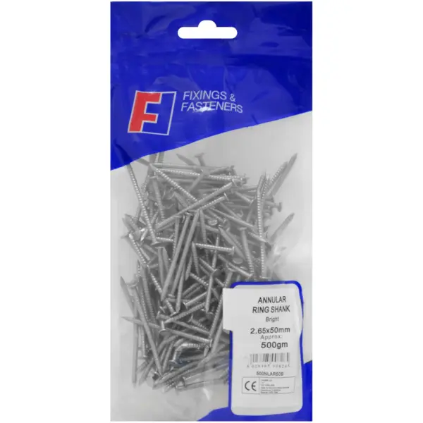 Forgefix 500g Annular Ring Nails 50mm(2.5")