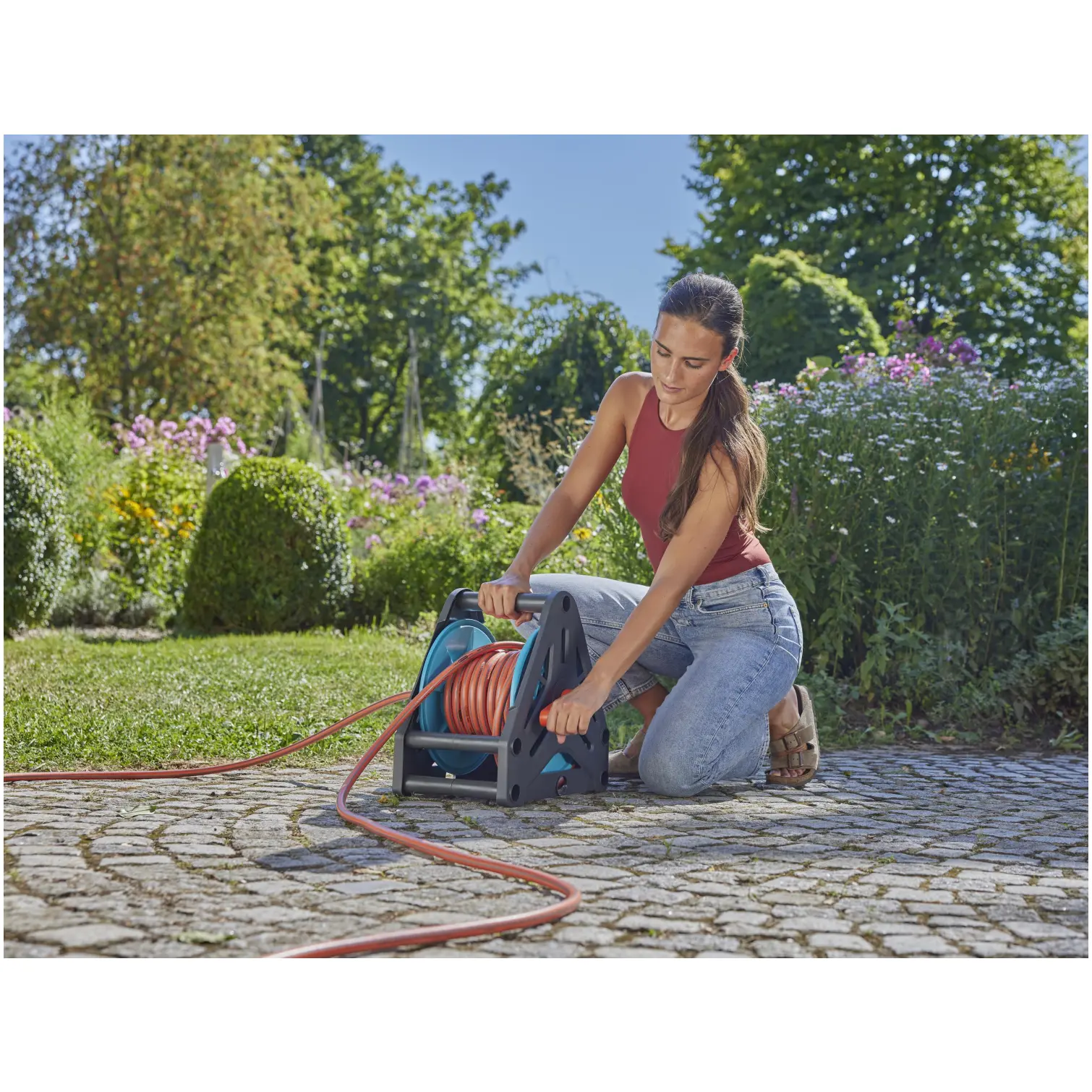 Gardena 20m Hose Reel Set
