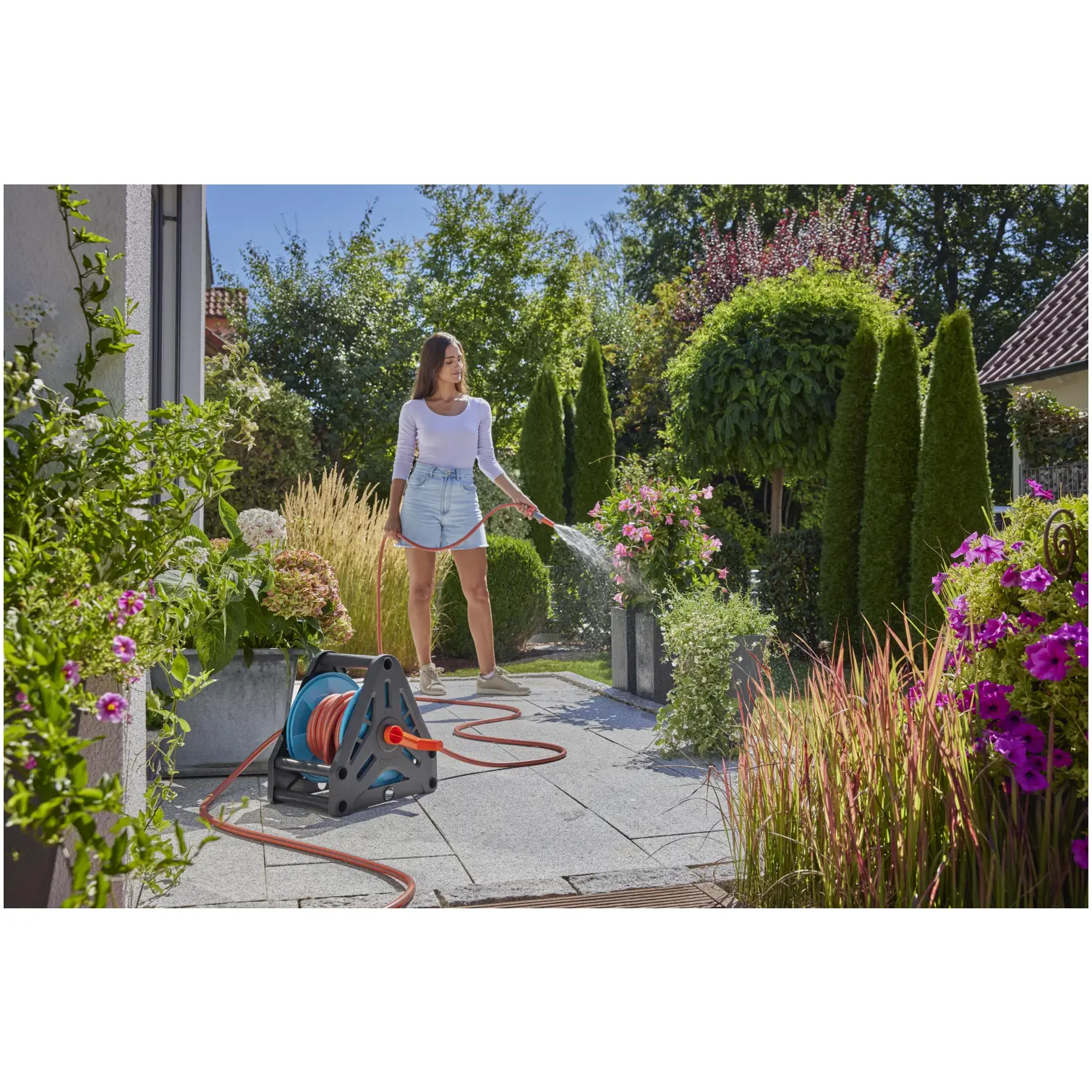 Gardena 20m Hose Reel Set