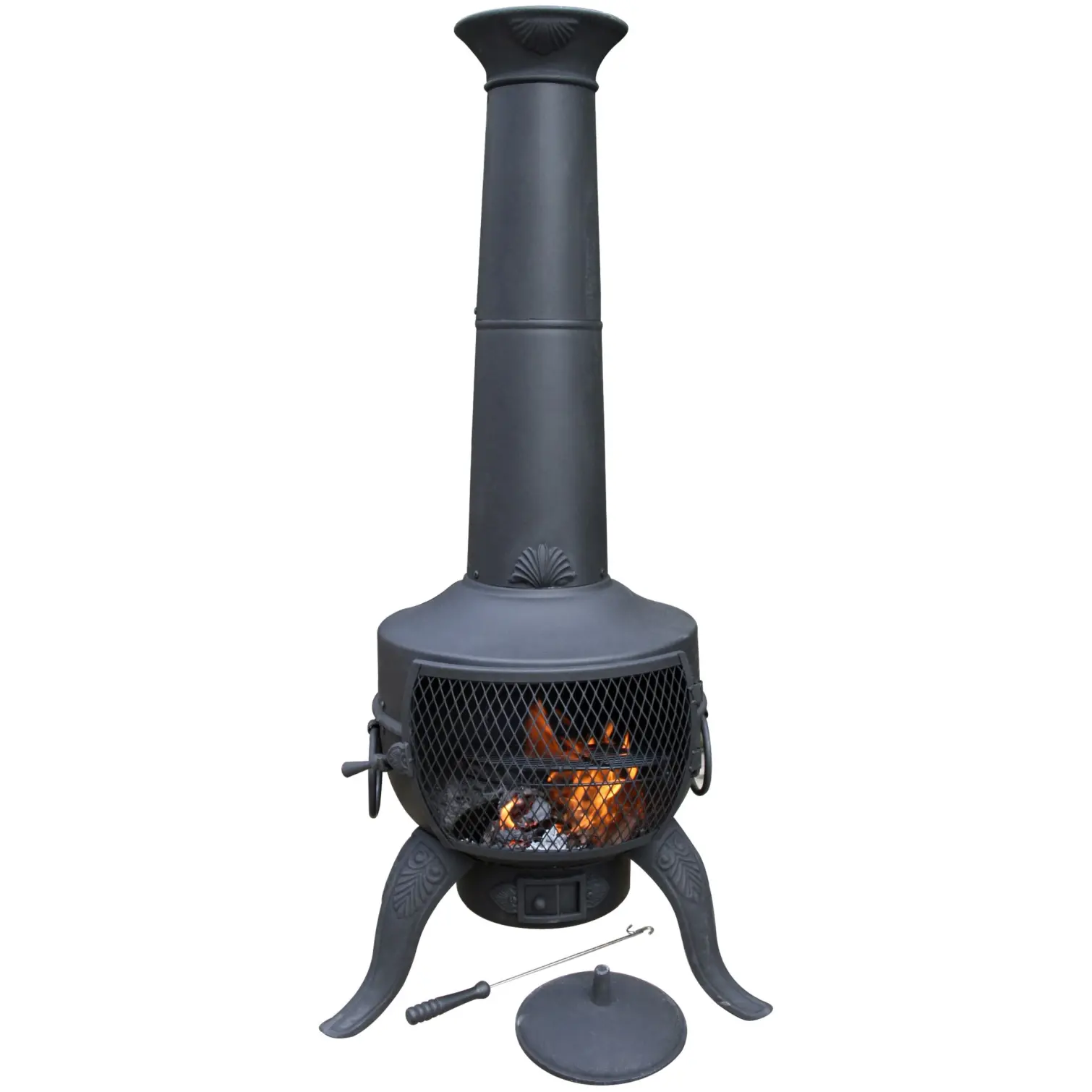 Tia Chimenea Steel Black 137cm