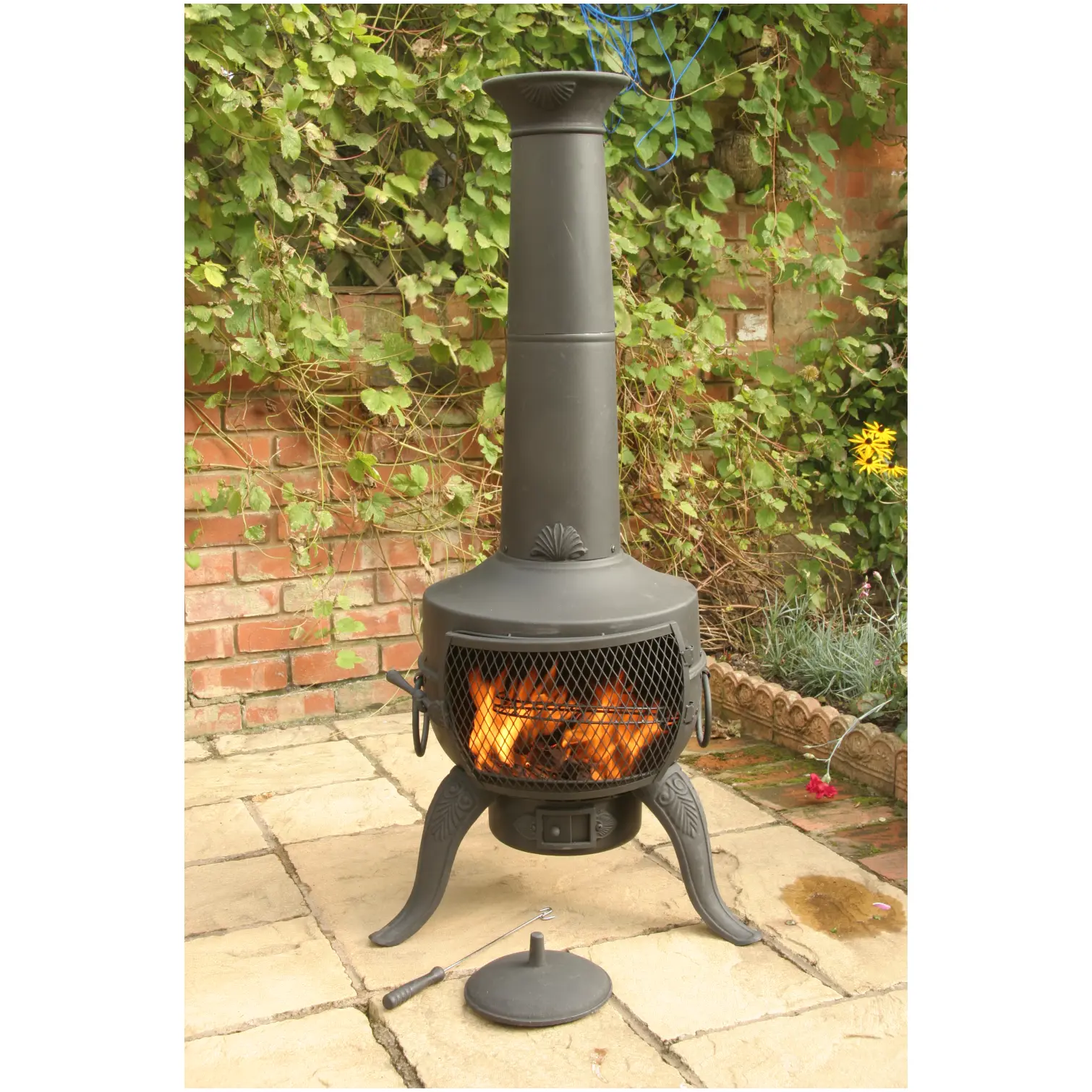 Tia Chimenea Steel Black 137cm