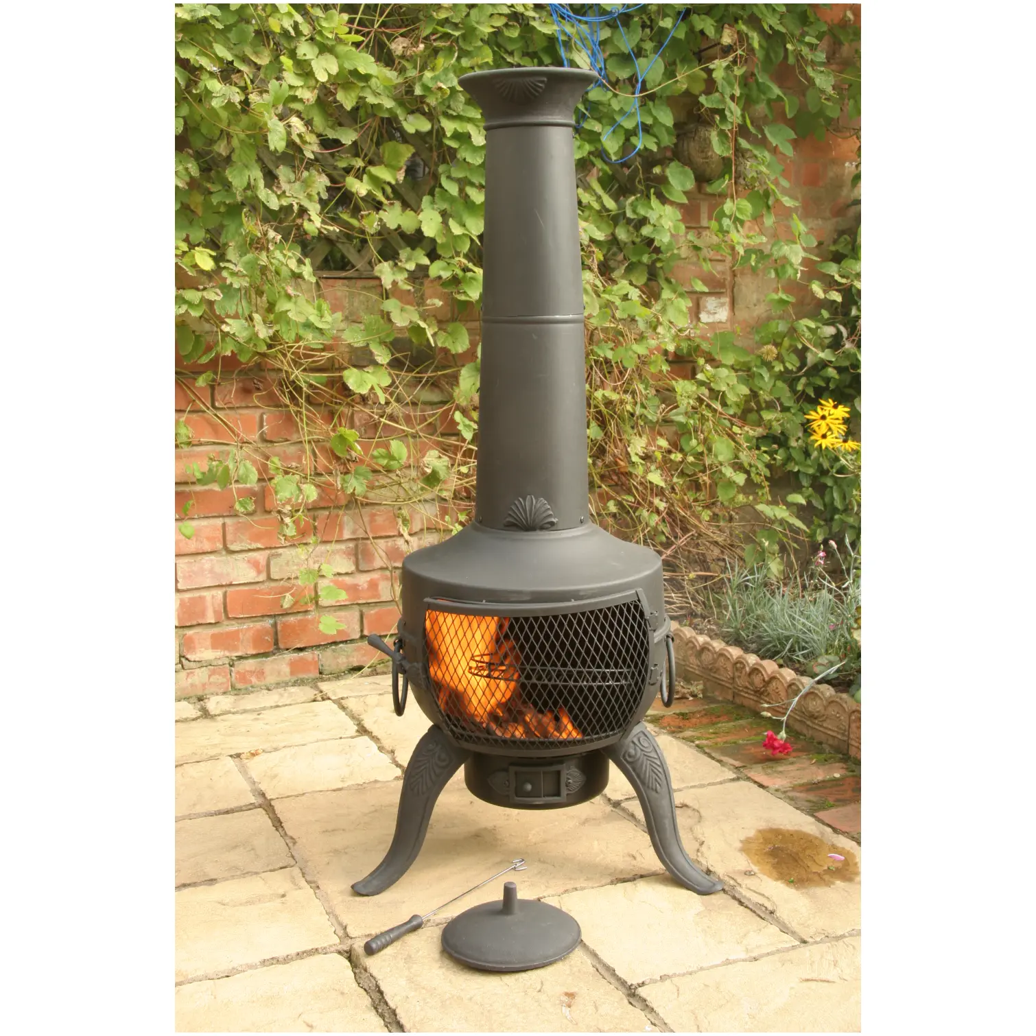 Tia Chimenea Steel Black 137cm