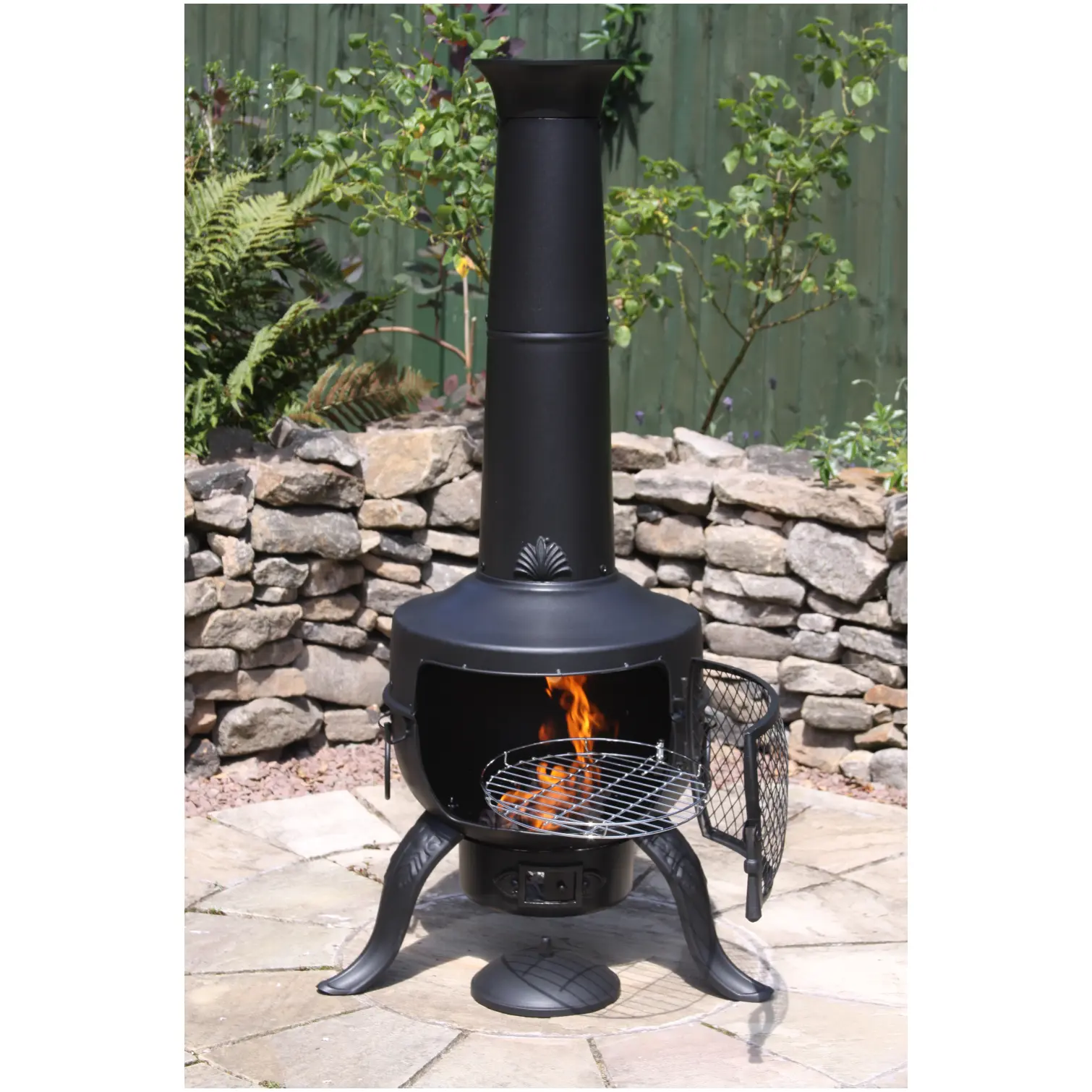 Tia Chimenea Steel Black 137cm