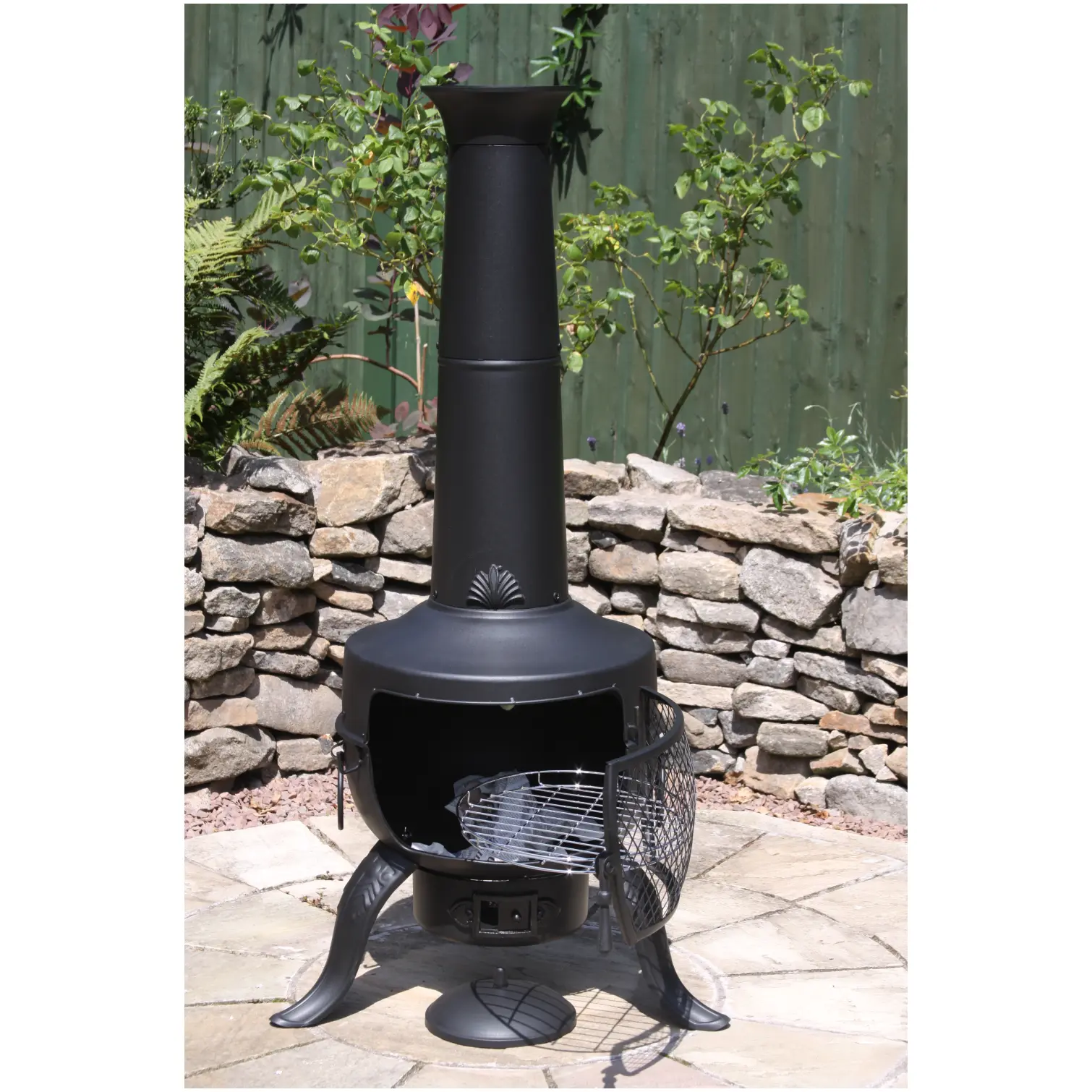 Tia Chimenea Steel Black 137cm