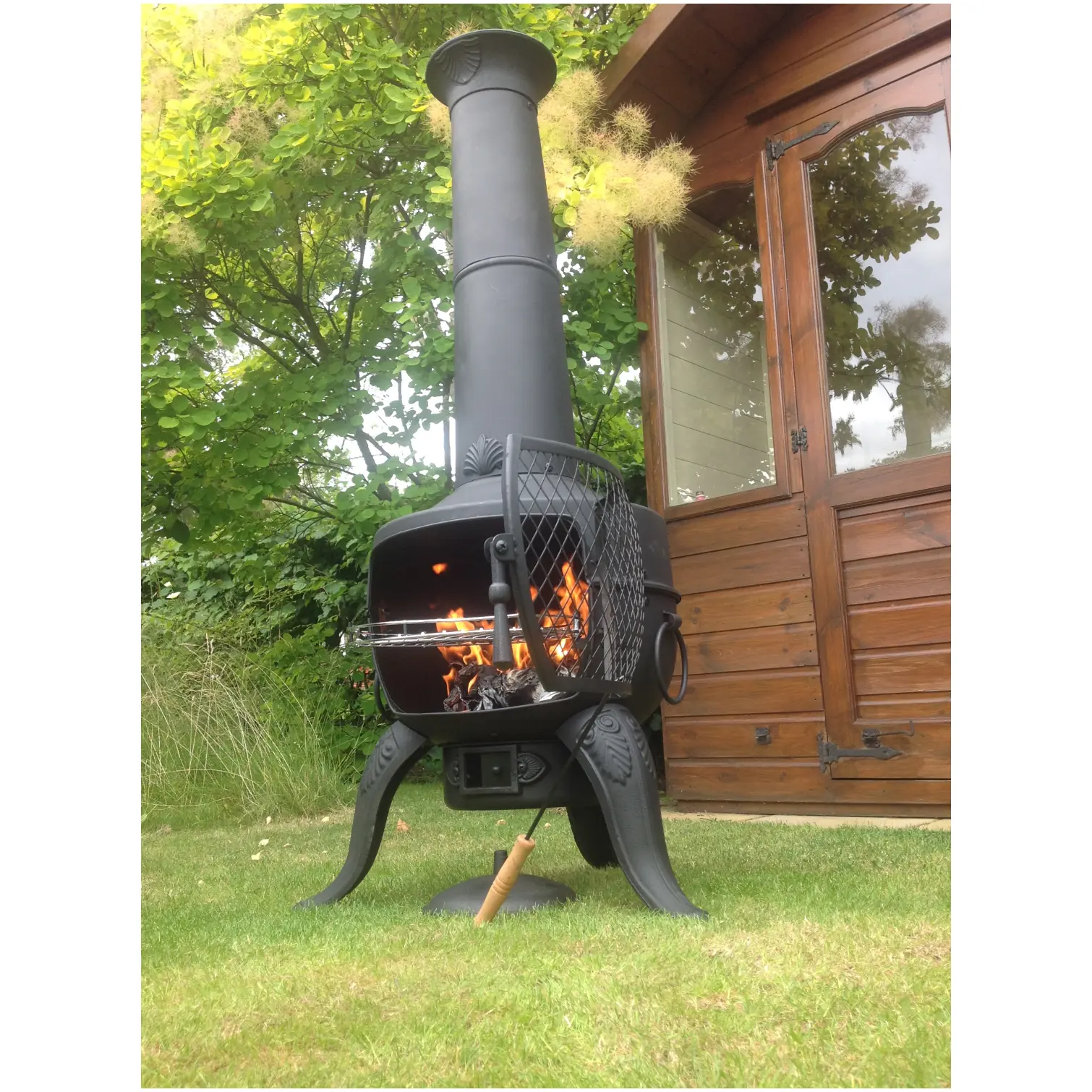 Tia Chimenea Steel Black 137cm