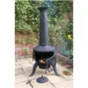 Tia Chimenea Steel Black 137cm