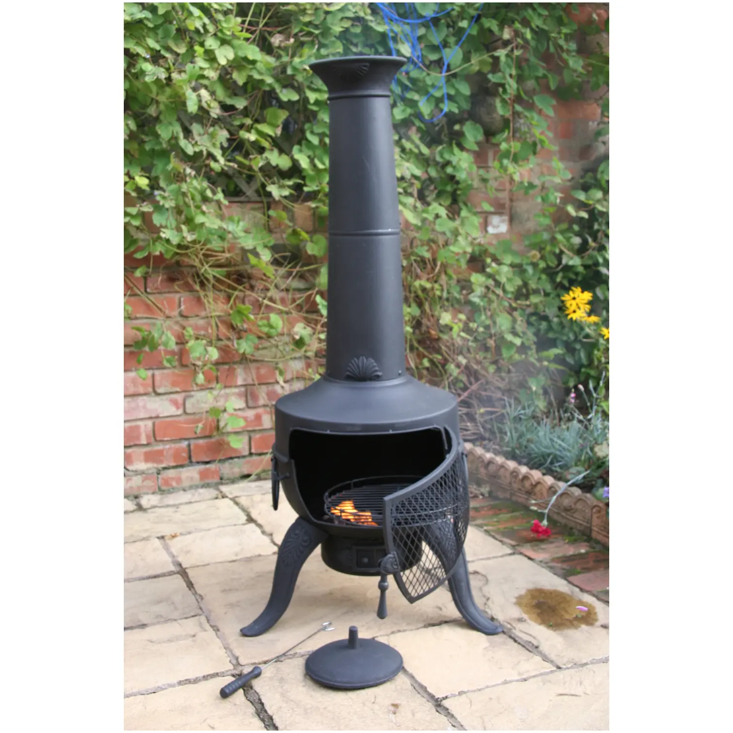 Tia Chimenea Steel Black 137cm