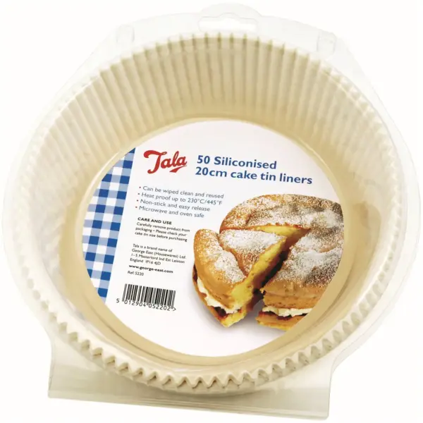 Tala 18cm (7") Cake Tin Liners 50 Pack