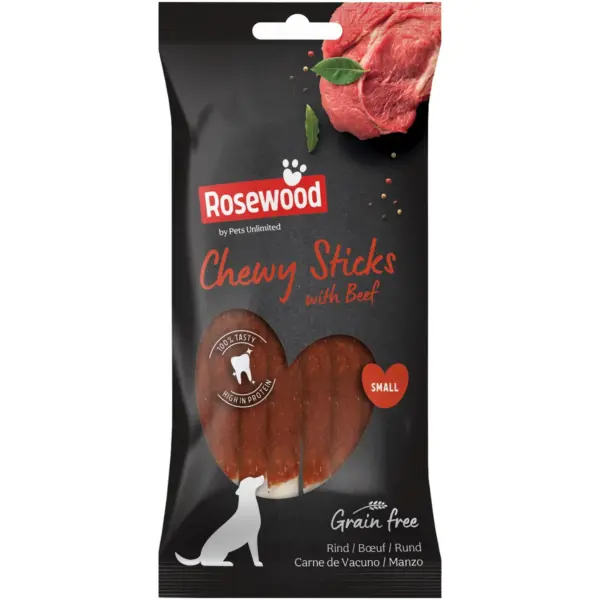 Rosewood Dog Small Chewy Sticks Beef