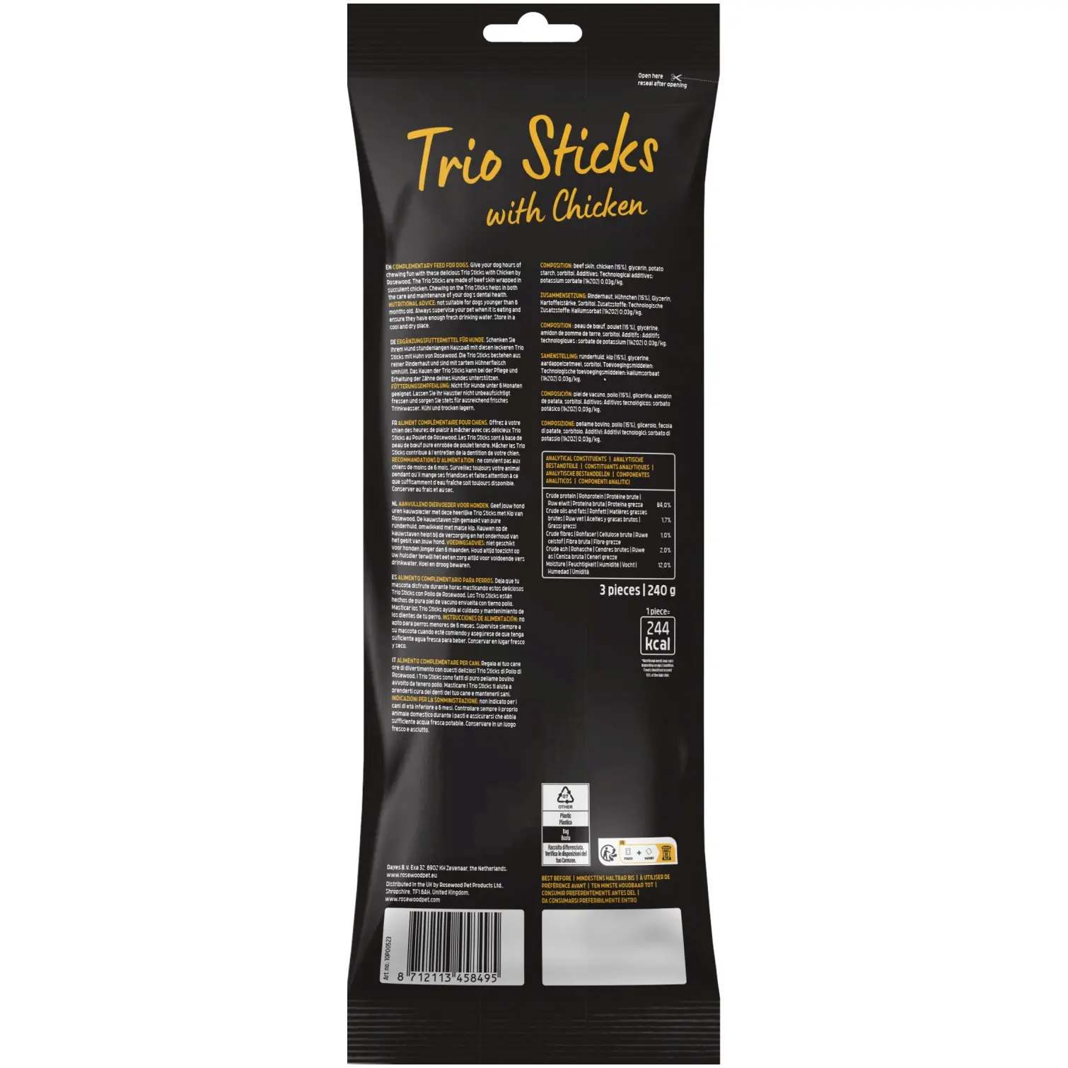 Rosewood Dog Large Trio Sticks Chicken