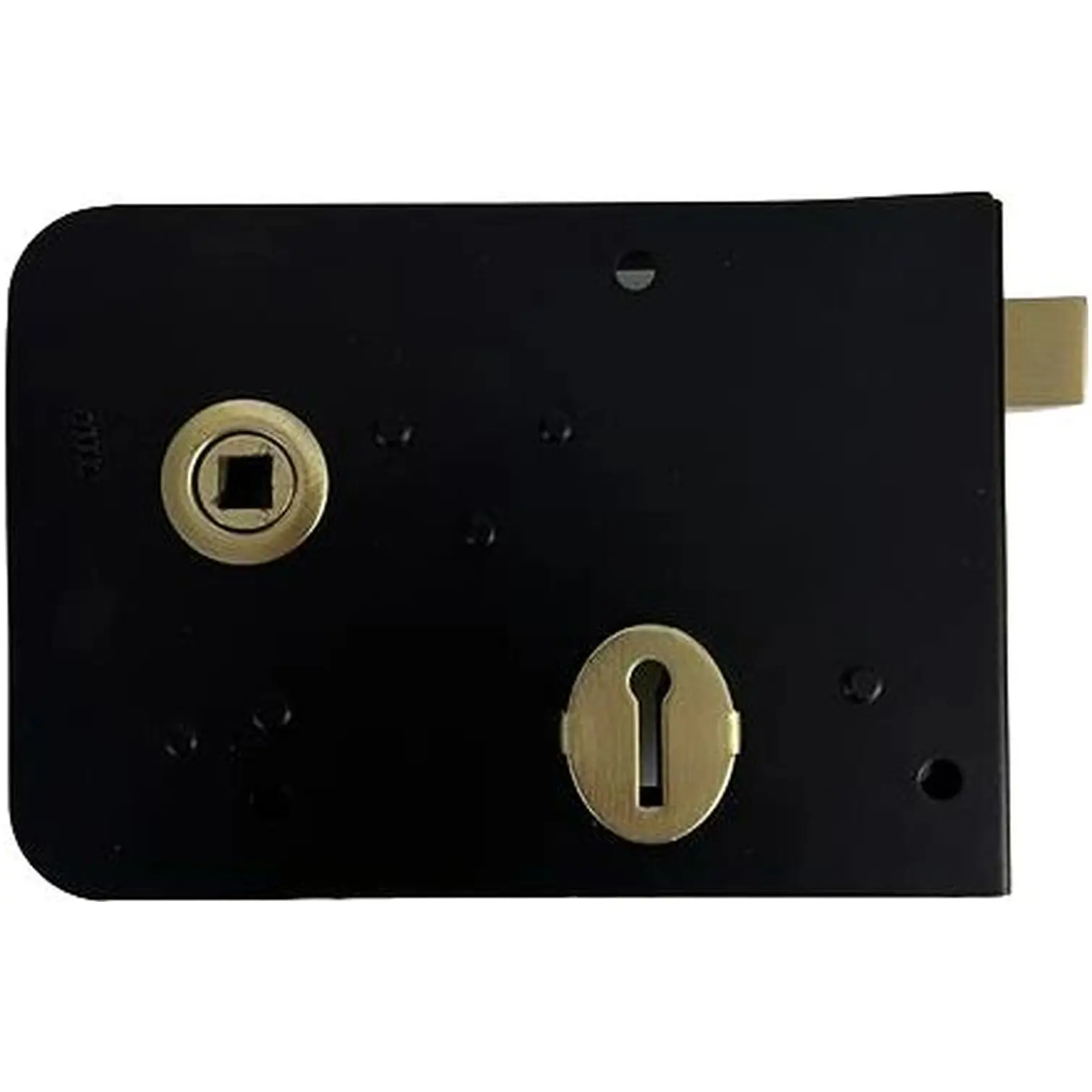 Gibbons 15cm Right-Hand Rim Lock Black