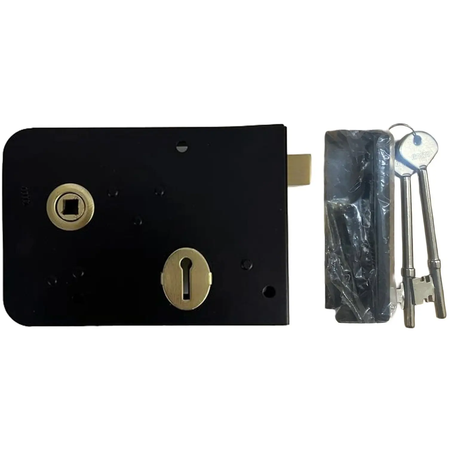Gibbons 15cm Left-Hand Rim Lock Black