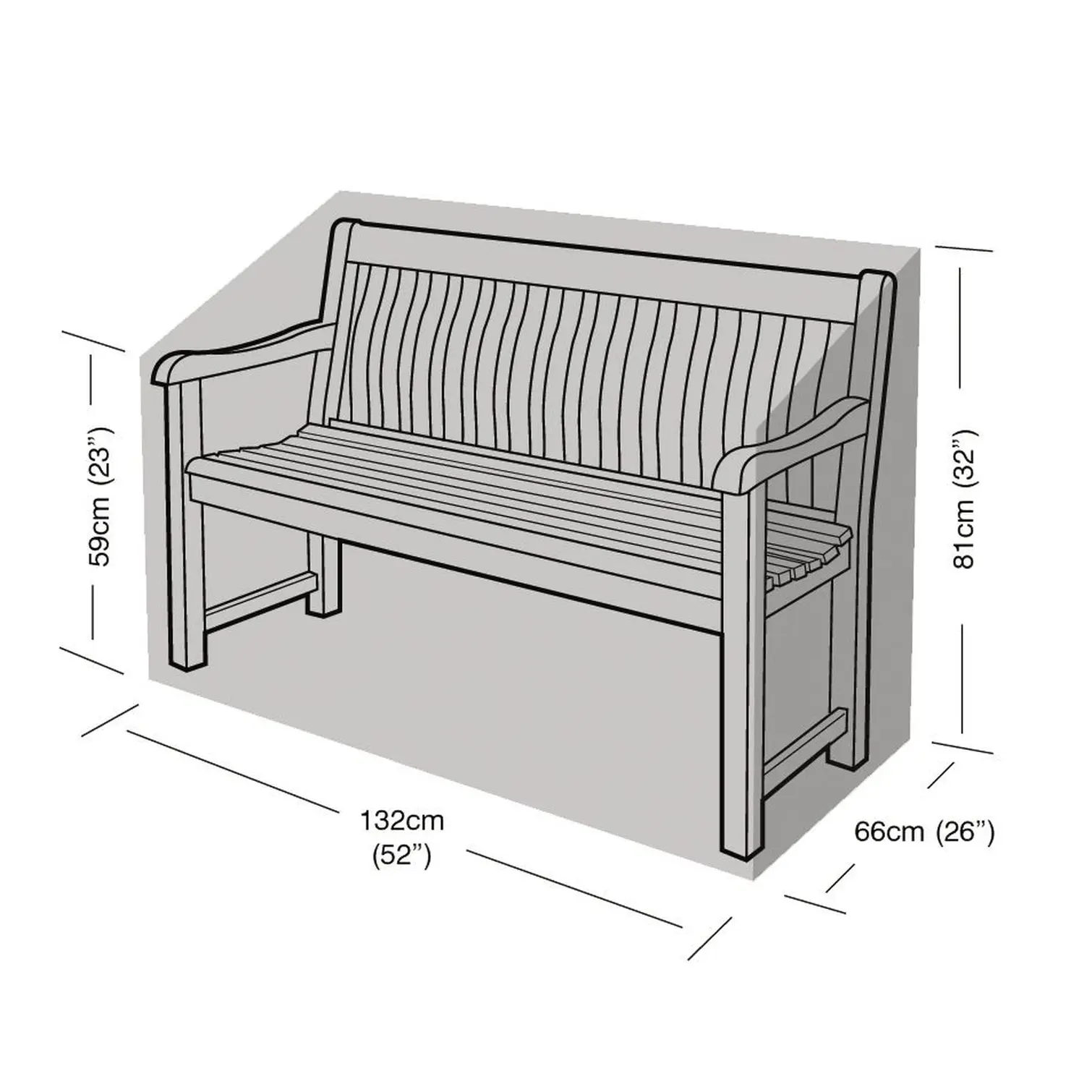 2 Seater Bench Cover