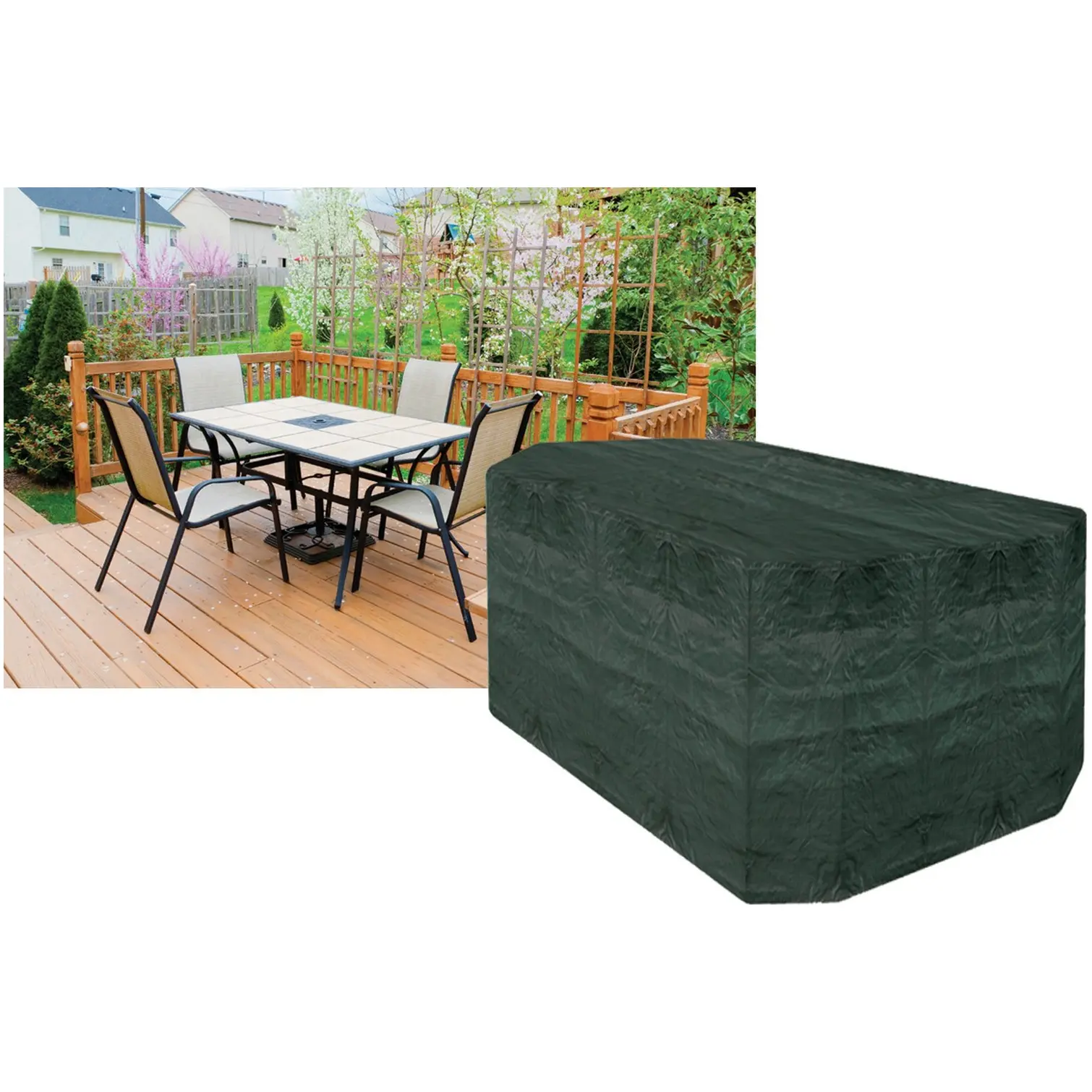 4 Seater Rectangle Patio Set Cover