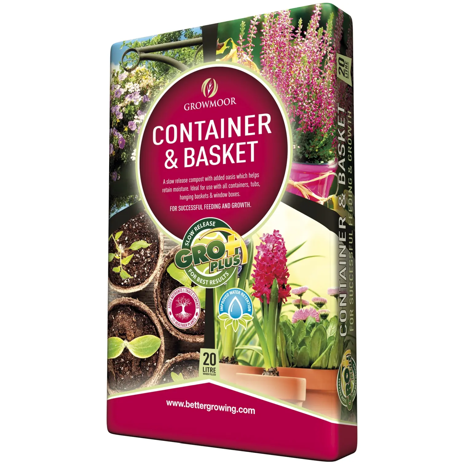 Growmoor Container & Hanging Basket Compost 20 Litre