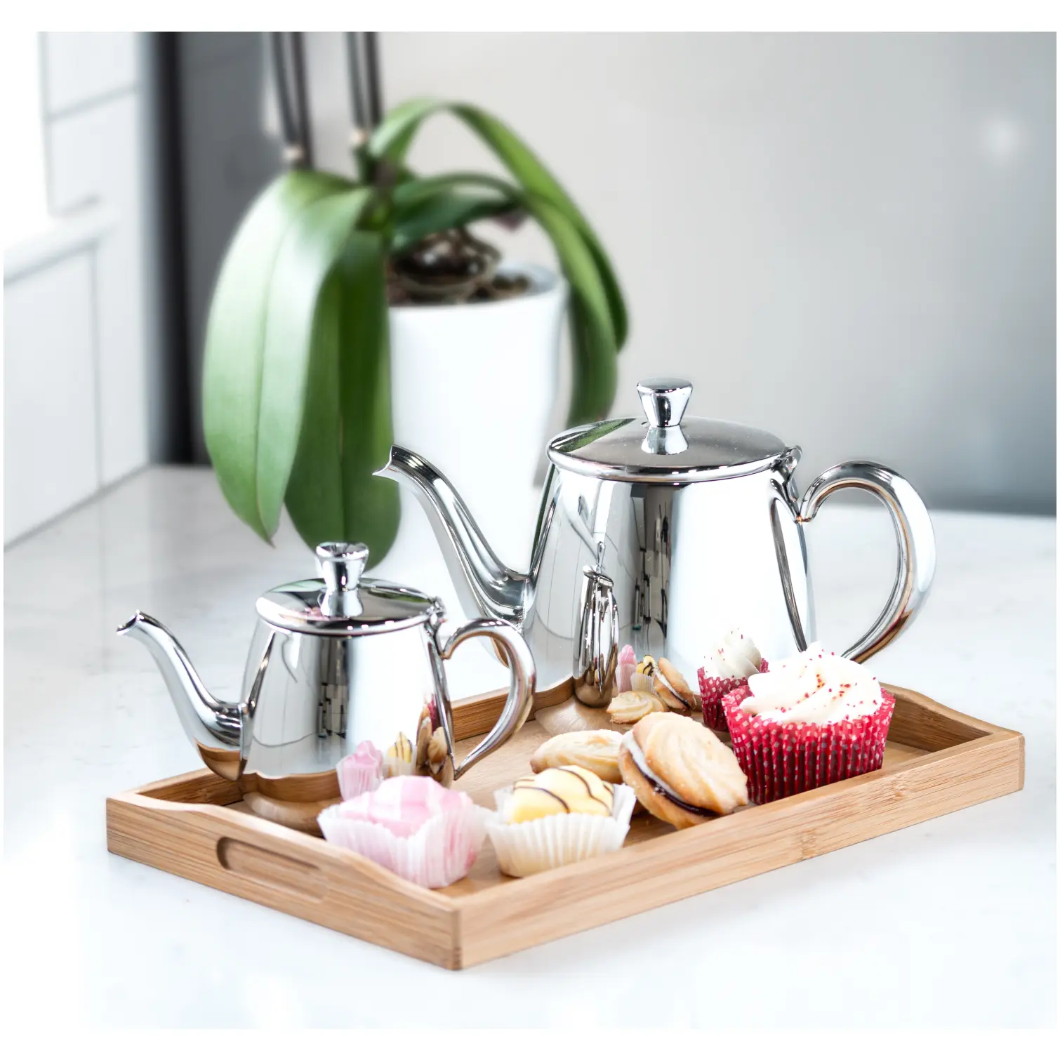 Cafe Ole Premium Teapot Stainless Steel Mirror 0.5L
