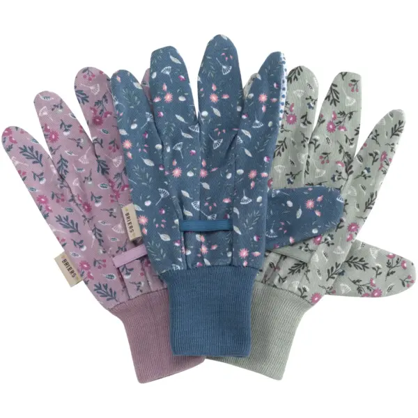 Briers Flowerfield Cotton Grips Medium Triple Pack
