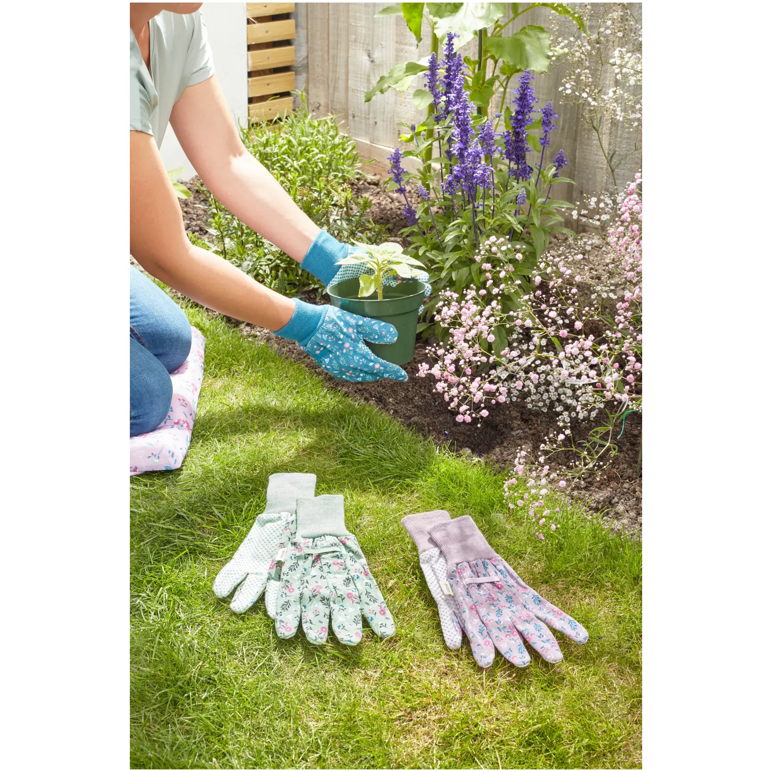 Briers Flowerfield Cotton Grips Medium Triple Pack