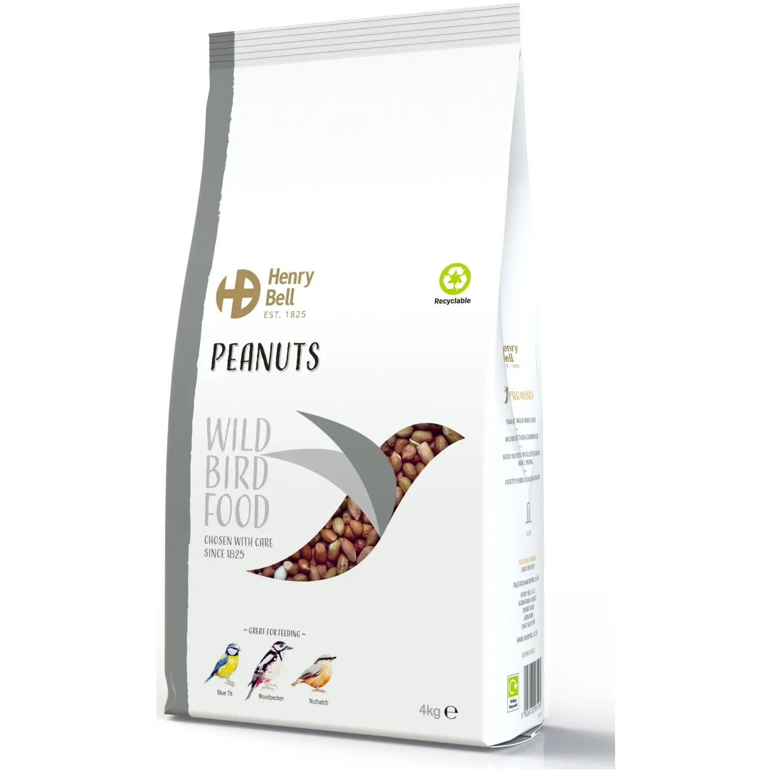 Henry Bell Wild Bird Food Peanuts 4kg