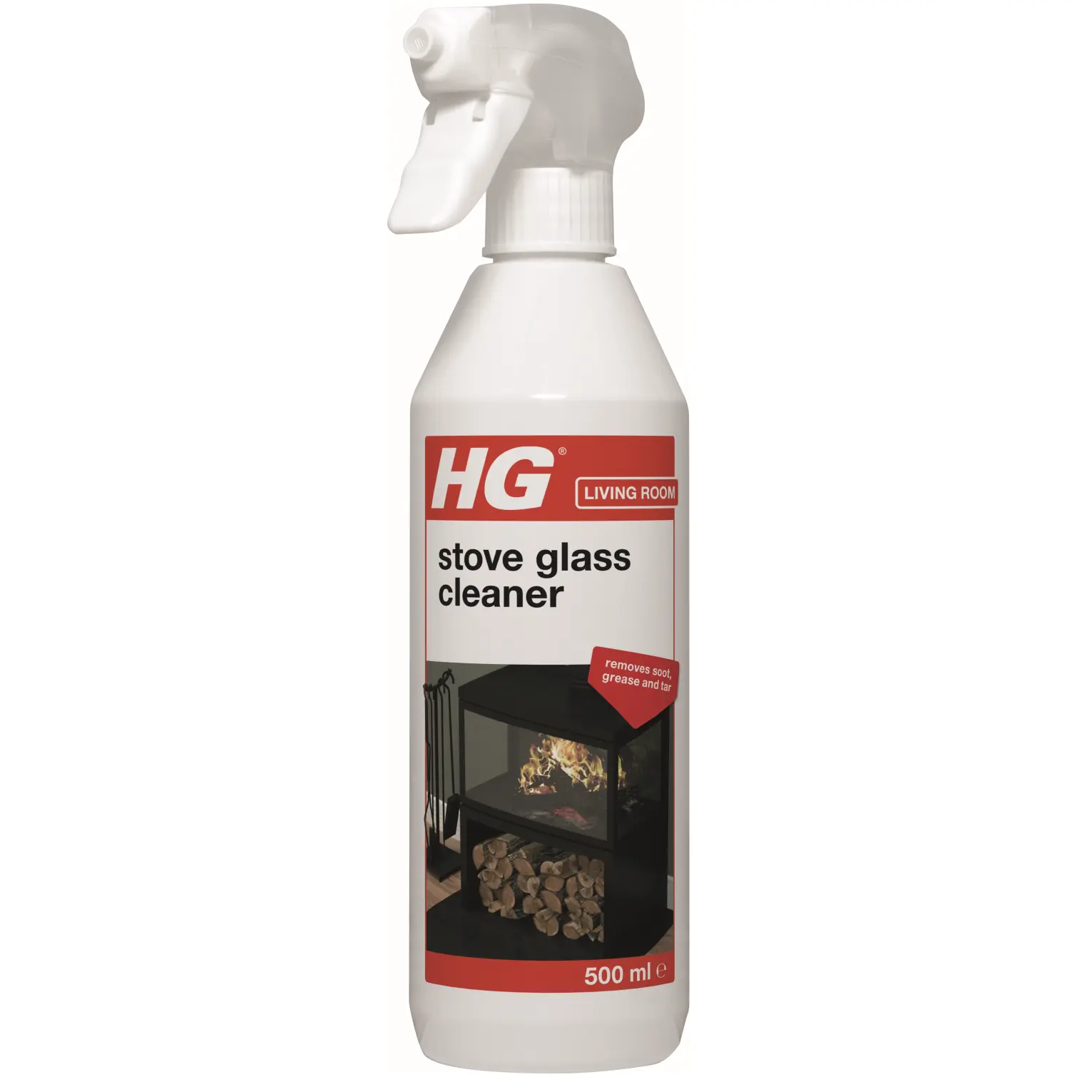 HG Stove Glass Cleaner 0.5L stove glass cleaner for wood burners