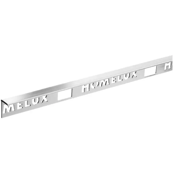 HLT0002 Homelux 10mm Brushed Steel Edge Tile Trim 2.5m