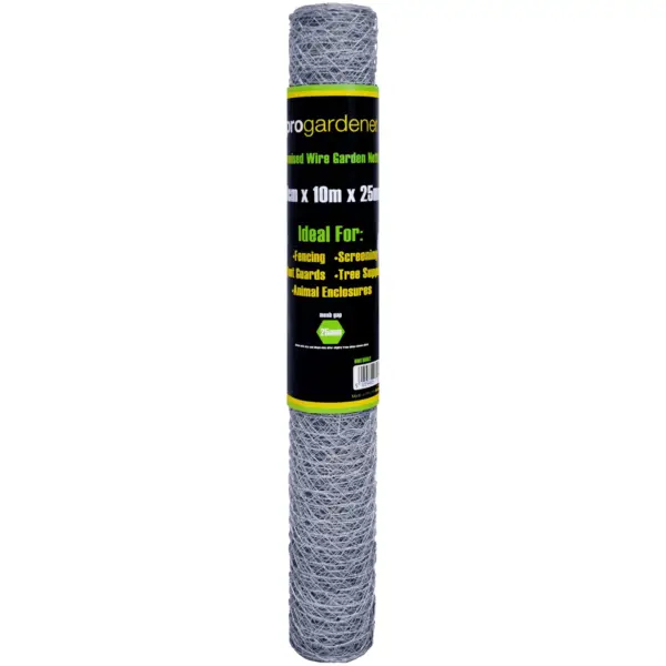 Pro Gardener 60cm x 25mm x 10m Galv Netting