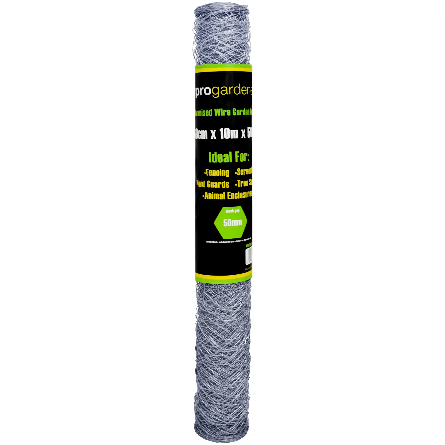 Pro Gardener 60cm x 50mm x 10m Galv Netting