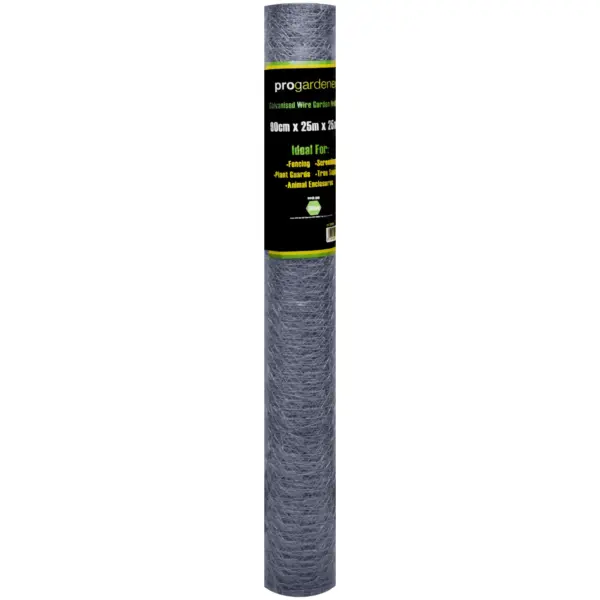 Pro Gardener 90cm x 25mm x 25m Galv Netting
