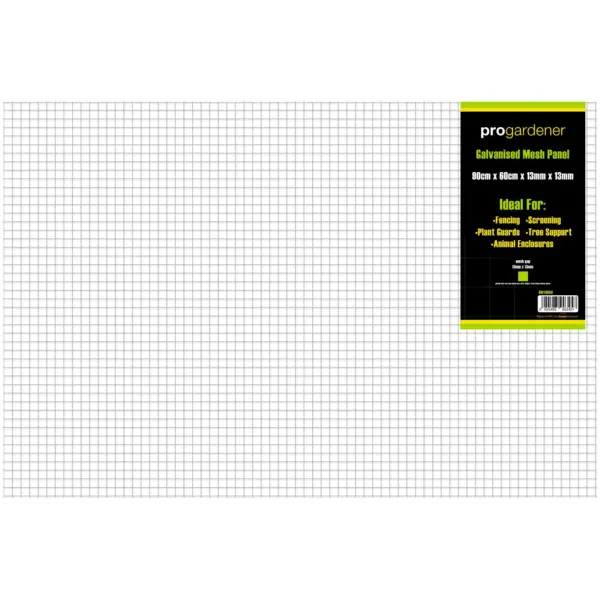 Pro Gardener Mesh Panel Galv 90cm x 60cm x 13mm x 13mm